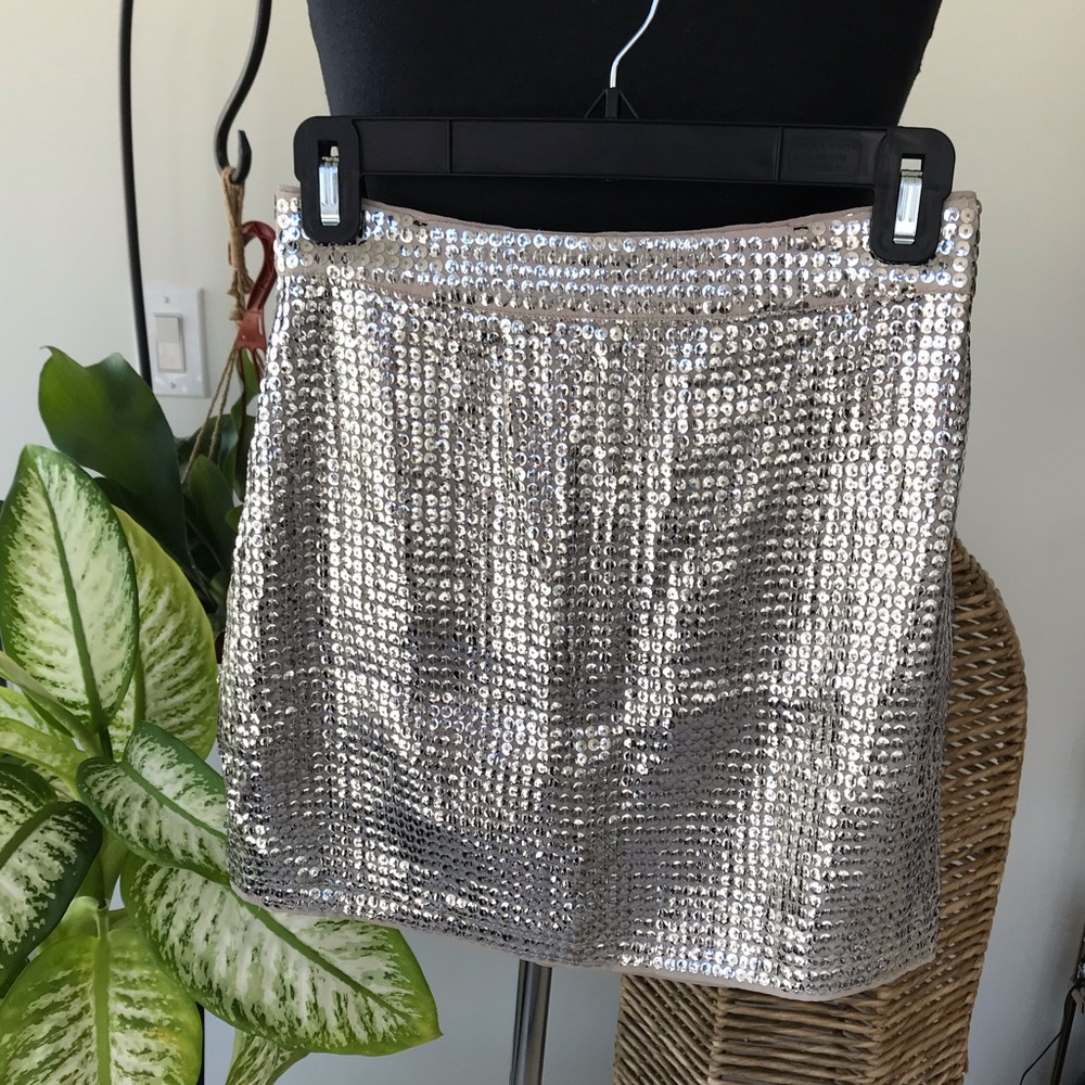 🔺NBD - Shiny Silver Skirt